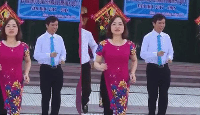 Thầy cô nhảy bài 