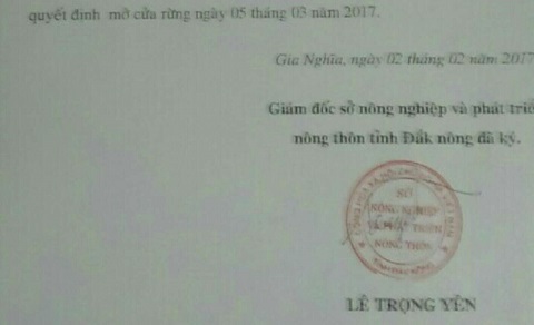 Giả chữ ký, con dấu Sở NN&PTNT để khất nợ