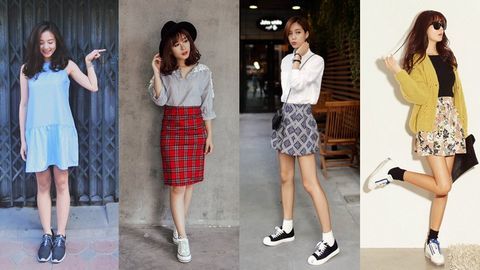 Những set đồ kết hợp cùng giày thể thao vô cùng bắt mắt