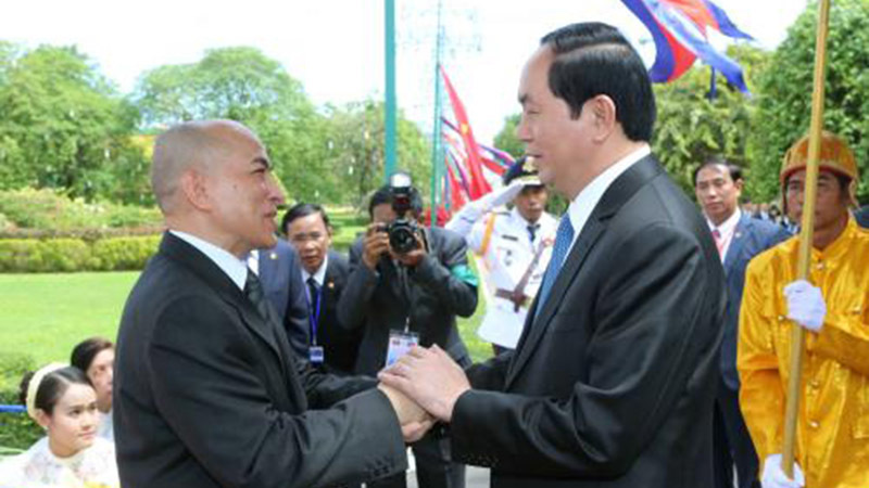 Quốc vương Campuchia gửi thư mừng tới Chủ tịch nước