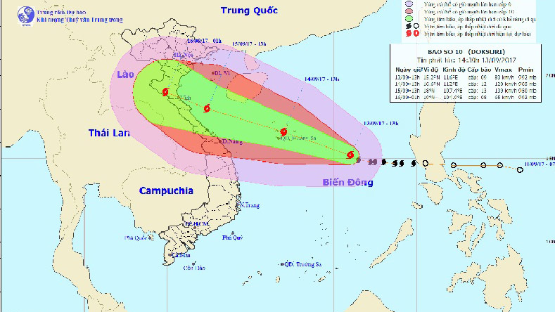 Công điện khẩn về việc chủ động ứng phó với cơn bão số 10
