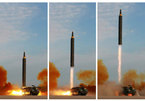 Triều Tiên công bố hình ảnh tên lửa đạn đạo vừa phóng qua Nhật