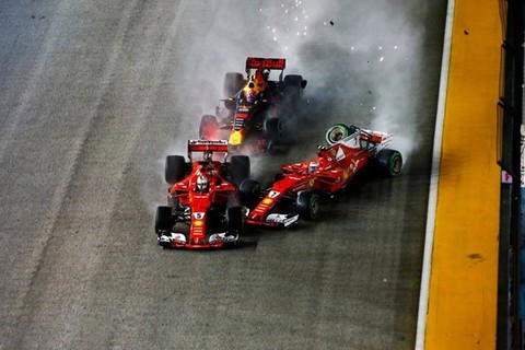 Singapore GP: Vettel, Raikkonnen, Verstappen Alonso