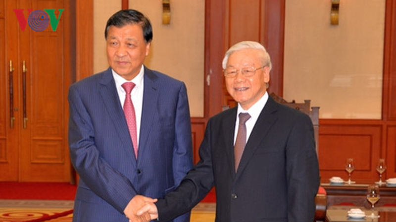 Tổng bí thư tiếp Bí thư Ban Bí thư Trung Quốc