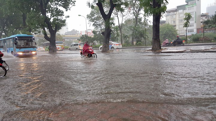 Hà Nội mưa rào bất chợt