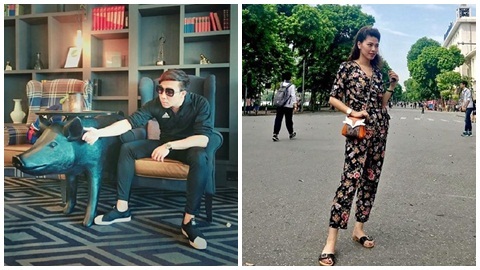 Trấn Thành 'mỉa mai' Hari Won, BTV Ngọc Trinh đi dép lê dạo phố