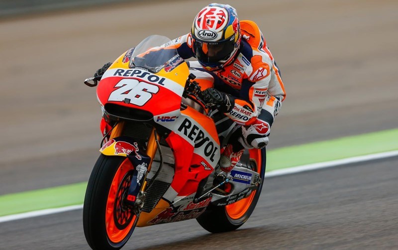 Dani Pedrosa nhanh nhất dưới đường ướt