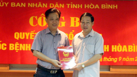 Bệnh viện đa khoa Hòa Bình có Giám đốc mới
