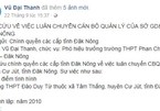 Sở GD-ĐT ra văn bản chấn chỉnh thầy giáo lên Facebook “kêu cứu”