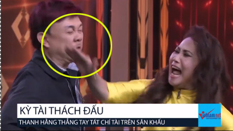 Chí Tài bị tát thật như trời giáng ngay trên sân khấu
