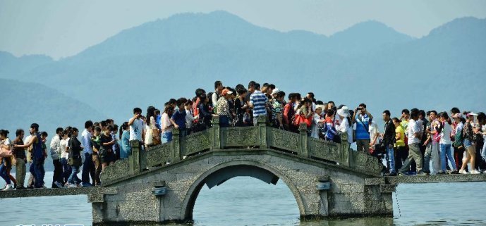 'Biển người' ở các điểm du lịch nổi tiếng Trung Quốc