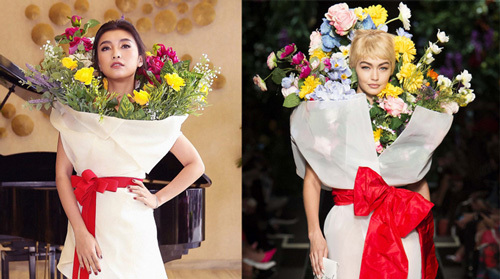 Cháu gái Lam Trường cố tình mặc váy nhái để gây chú ý