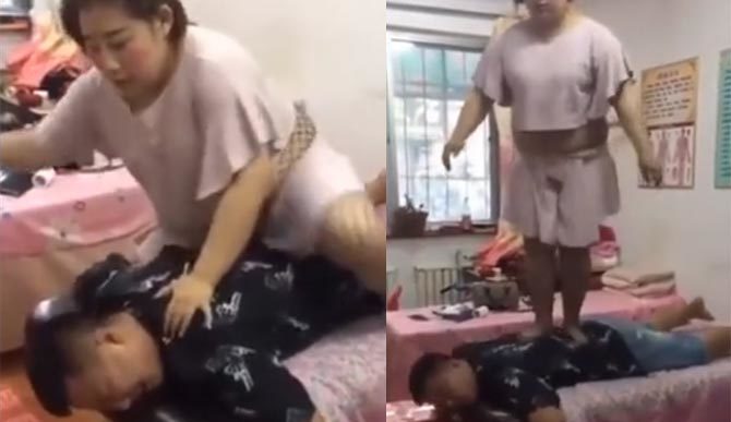 Hậu quả khi đi mát xa gặp ngay phải đô vật