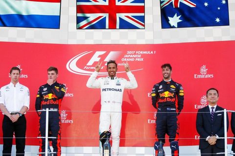 Hamilton lên ngôi nghẹt thở chặng F1 Nhật Bản GP 2017