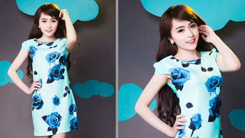 Đầm họa tiết hoa hồng – Lựa chọn số 1 cho mùa thu