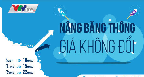 Hà Nội: Lắp đặt VTVNET nâng băng thông, giá không đổi