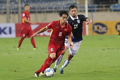 Việt Nam 4-0 Campuchia: Công Phượng ghi bàn