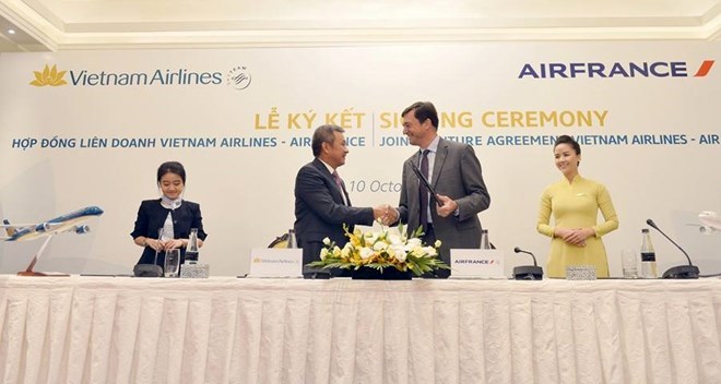 Vietnam Airlines hợp tác với hàng không quốc gia Pháp