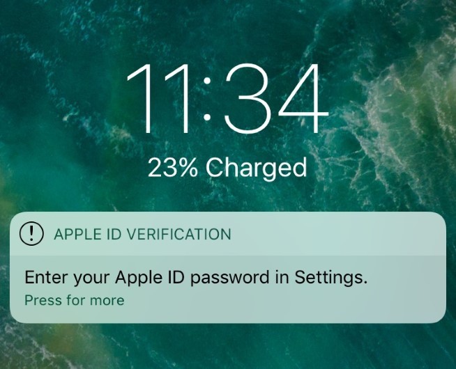 Cảnh báo đánh cắp mật khẩu Apple ID