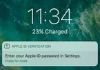 Cảnh báo đánh cắp mật khẩu Apple ID