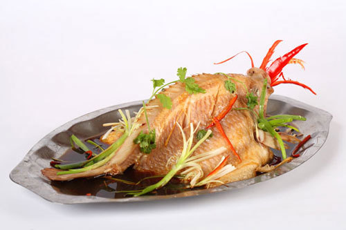 Cá diêu hồng hấp nước tương