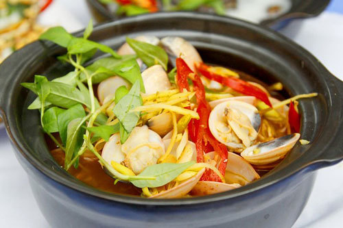 mi ngheu hap kieu thai