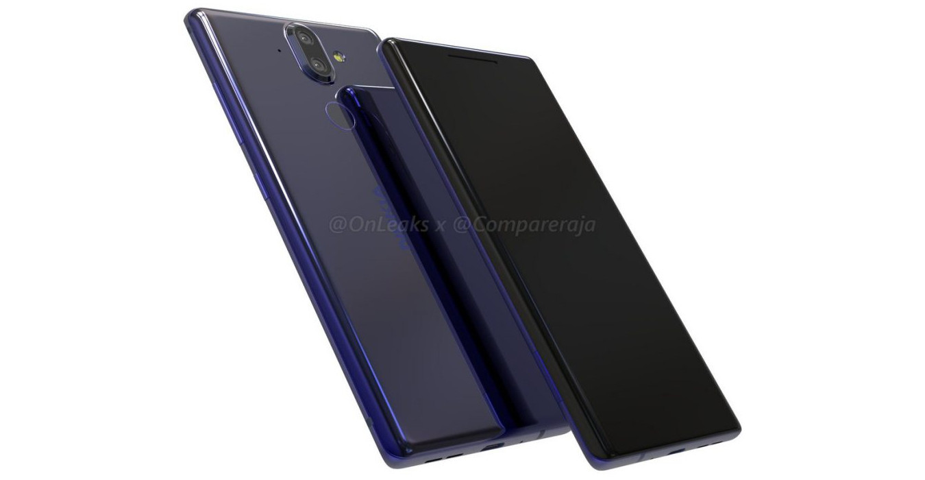 Hình ảnh Nokia 9 mới: Màn hình cong cạnh, bỏ jack tai nghe