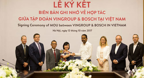 Vingroup và Bosch ‘bắt tay’ sản xuất ôtô, xe máy điện