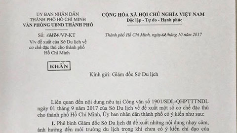 Đề xuất thu phí du khách, GĐ Sở Du lịch TP.HCM bị phê bình