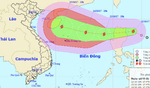 Áp thấp mạnh thành bão, có thể đổ bộ Nghệ An-Quảng Trị