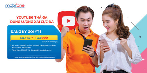 Học trực tuyến trên Youtube cực rẻ với 4G MobiFone