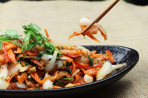 cach lam goi cu kieu tom kho