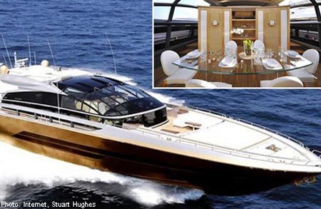 Ngắm du thuyền làm từ 100 tấn vàng