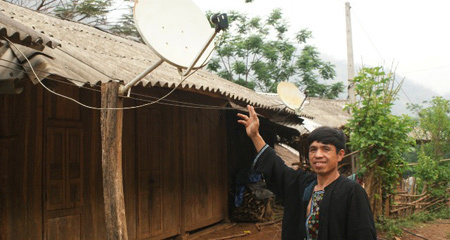 Xem truyền hình “lạ” ở vùng sâu Thanh Hóa