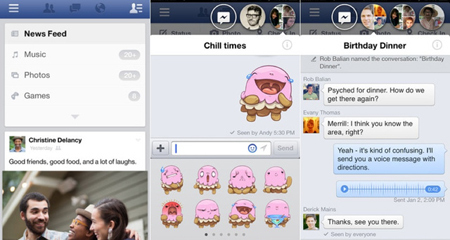 Facebook Chat Heads đáp xuống iPhone, iPad