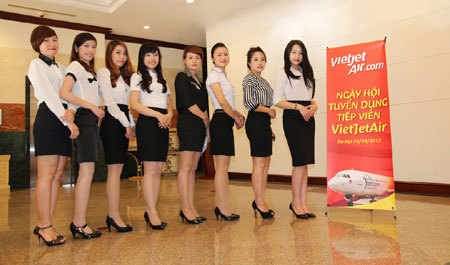 Xinh như ứng viên dự tuyển vào VietJetAir