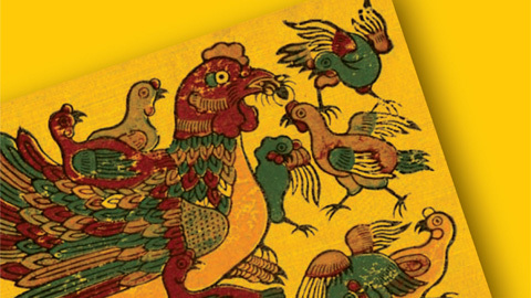 Màu dân tộc sáng bừng trên giấy điệp