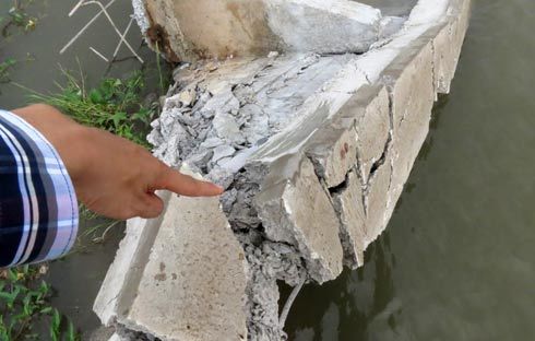 Đề nghị làm rõ sự cố bờ kè 700 tỷ sụp đổ