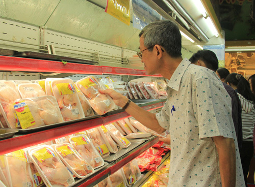 Đắt như thịt gà trong siêu thị