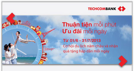 Du lịch năm châu cùng Techcombank