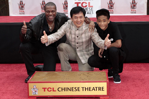 Thành Long in dấu tay bất tử ở Hollywood