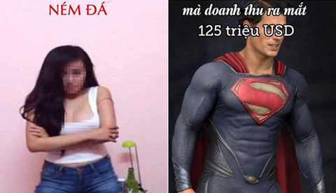 Ảnh chế vui về cô gái 