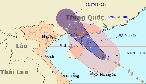 “Bão ít có khả năng ảnh hưởng đến đất liền VN”