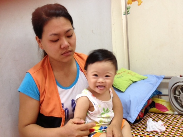 Xin cứu bé 1 tuổi bị tim bẩm sinh, down và bạch cầu cấp dòng tủy