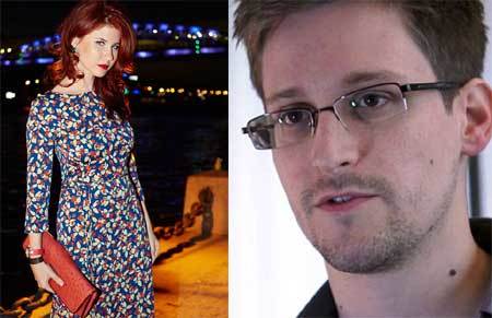 Điệp viên quyến rũ Anna Chapman cầu hôn Snowden
