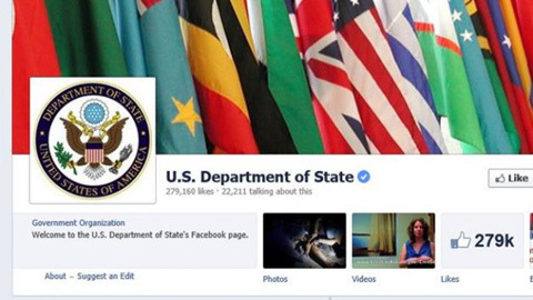 Bộ Ngoại giao Mỹ chi gần triệu đô 'câu like' trên Facebook?