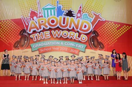 Đặc biệt như Lễ tốt nghiệp mẫu giáo ở KinderWorld