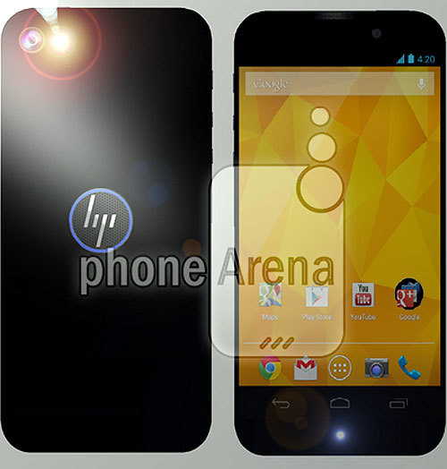 Rò rỉ mẫu thiết kế điện thoại Android giống iPhone 5 của HP