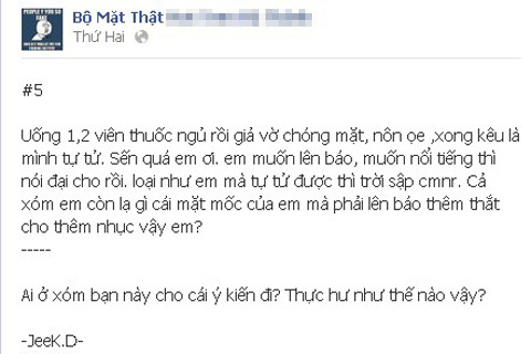 Facebook 'Hot Teen Đà Thành' mỉa mai nữ sinh tự tử