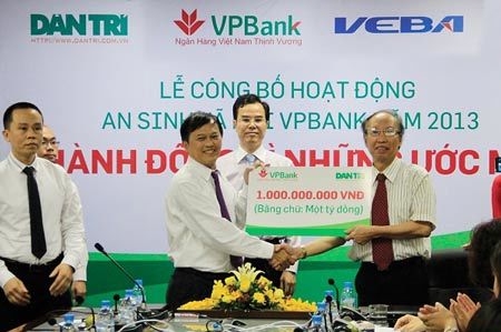 VPBank đóng góp 5 tỷ đồng cho an sinh xã hội
